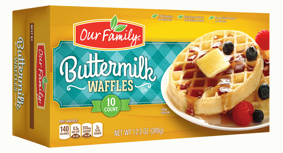 Our Family  waffles buttermilk, 10 count Full-Size Picture